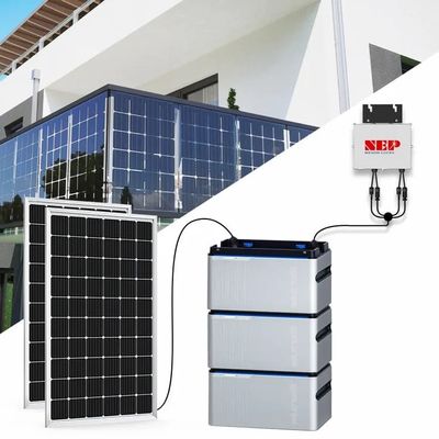 جودة  Plug And Play Balcony Solar System With Battery Micro Inverter Balcony Battery مصنع
