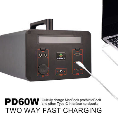 المحمولة محطة الطاقة الشمسية مولد للطاقة الشمسية 500W 288000mAh DC AC مع شاشة LED