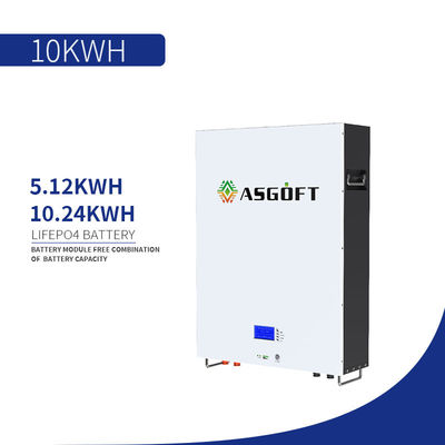 تخزين الطاقة الشمسية المنزلية 48v 5kw 10kwh 200ah المنزل تشغيل / إيقاف الشبكة 48 فولت 10kw Powerwall لايفبو 4 بطارية