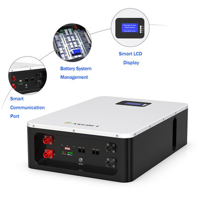 ASGOFT 6000 وقت الدورة 95٪ DOD المنزلية powerwall 51.2v100ah 5.12kwh لايفبو 4 بطارية ليثيوم