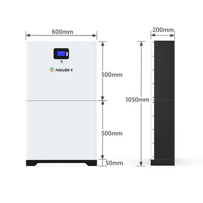 ليثيوم فوسفات الحديد لايفبو 4 Powerwall البطارية الشمسية 51.2 فولت 400ah