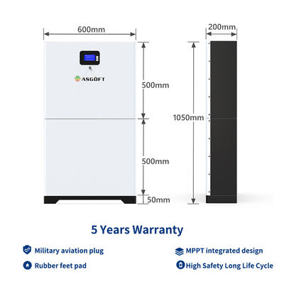 Powerwall 48v 100ah لايفبو 4 بطارية 200ah RS485 CAN الاتصالات