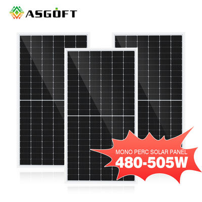 500W 182x182mm الشمسية الألواح الكهروضوئية أحادية البلورية 132 قطعة