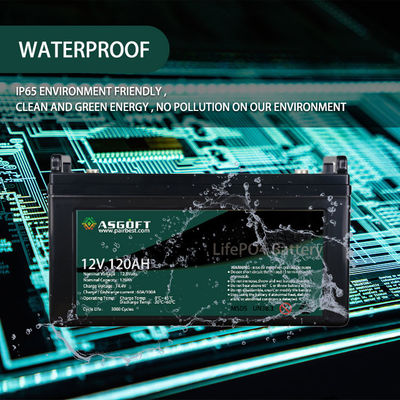حزمة بطارية ليثيوم LiFePo4 120AH 12V لتخزين الطاقة الشمسية