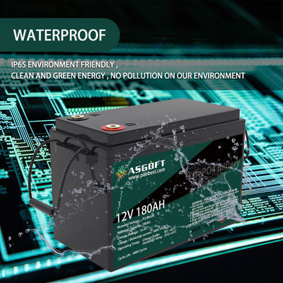 قابلة للشحن 180ah Lifepo4 12V بطارية ليثيوم حزمة العميق دورة ODM