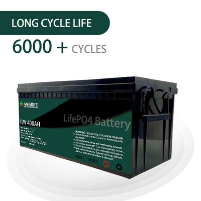 ASGOFT الطاقة الشمسية Lifepo4 12V بطارية ليثيوم حزمة 400ah حزمة لعربات الغولف RV