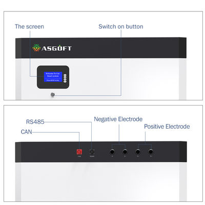 الصفحة الرئيسية LFP لايفبو 4 Powerwall البطارية الشمسية 48V 100Ah 200Ah 5Kwh 10Kwh 20Kwh