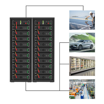 بطارية الليثيوم الحديدية عالية الجهد 15kwh-750kwh Lifepo4 51.2v 100Ah بطارية ليثيوم أيون