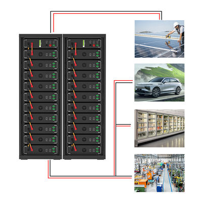 بطارية الليثيوم الحديدية عالية الجهد 15kwh-750kwh Lifepo4 51.2v 100Ah بطارية ليثيوم أيون