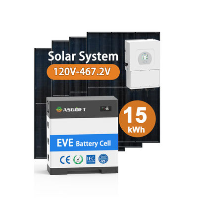 بطارية شمسية عالية الجهد 15kw-40kw نظام الطاقة الشمسية المنزلية بنك الطاقة الشمسية مع بطارية الليثيوم