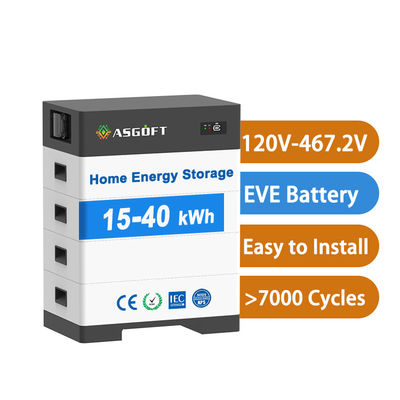 بطارية شمسية عالية الجهد 15kw-40kw نظام الطاقة الشمسية المنزلية بنك الطاقة الشمسية مع بطارية الليثيوم