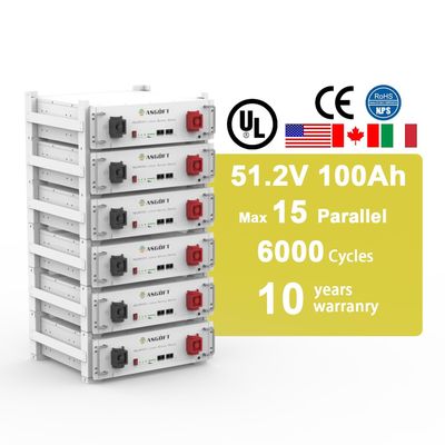 شهادة UL بطارية لتخزين الطاقة LiFePO4 51.2V 100Ah