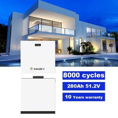 51.2V 280Ah 15kWh بطارية الليثيوم LiFePO4 Bms قابلة للتراكم 10kWh 20kWh تخزين Pv