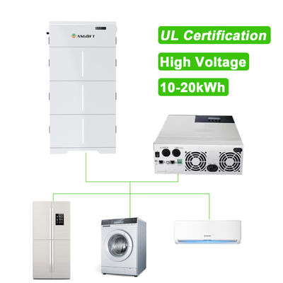 الولايات المتحدة الأمريكية المنزل الهجينة 10kw 15kw 20kw الجهد العالي Ess Byd 20 كيلوواط بطارية الليثيوم