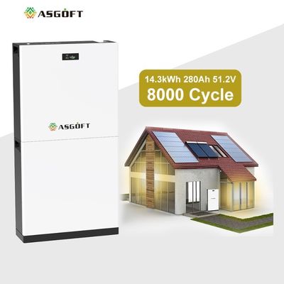 280Ah 15kwh 51.2V Lifepo4 بطارية ليثيوم أيون للاستخدام المنزلي الصناعي التجاري