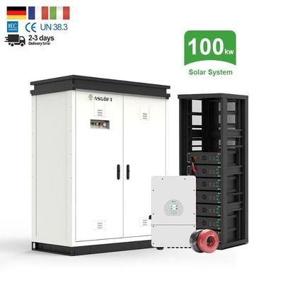 بطارية نظام تخزين الطاقة الشمسية للإنتاج الشمسي 50kWh 100kWh Off Grid