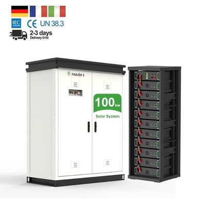 بطارية الليثيوم عالية الجهد 50kWh LiFePo4 100kWh لنظام تخزين الطاقة الشمسية